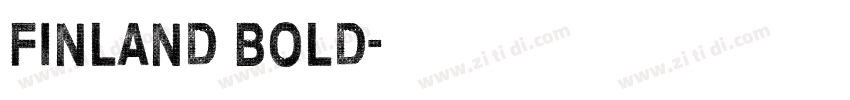 Finland Bold字体转换